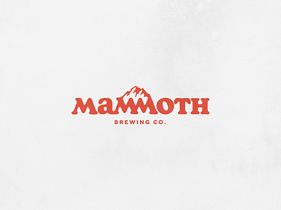 Mammoth Brewing Company Logo Concept beer brand branding brewery logo mountain