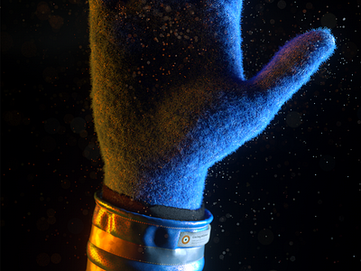 Live long and prosper 3d cinema4d hand illustration render space startrek