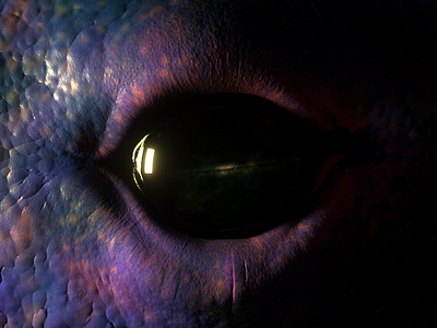 Eye see you. 3d alien cinema 4d eye octane render