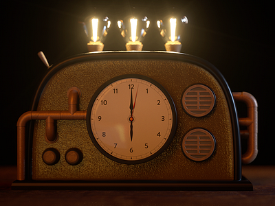 Alarm Clock 3d art cinema cinema4d clock design illustration modelling octane render