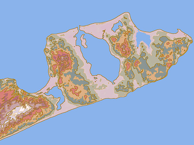 Montauk Topographic cartography long island map montauk new york topographic