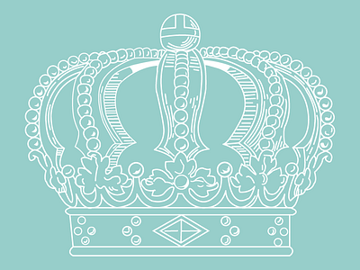 Royalty crown debut vector