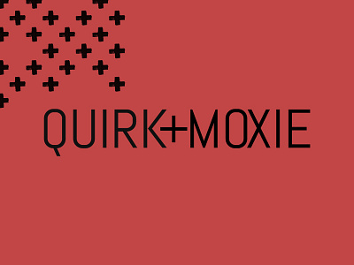 Quirk + Moxie | main logo logo minimalist modern simple typography