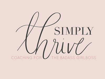 100 Days of Logos | Day 11 blush calligraphy clean feminine logo pink sans serif serif simple typography