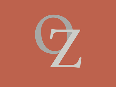 Logos Series 2 - Day 2 blocky grey layered logo monogram orange serif