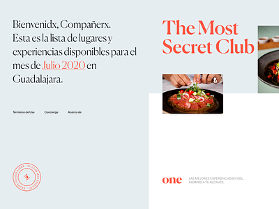 The Posh One Microsite, Exploration 02 art direction branding food interface design secret club store ui web design website