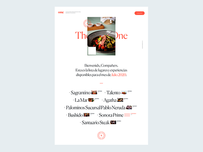 The Posh One Microsite, Main Page adobe xd art direction branding food app interface design secret club store ui web design