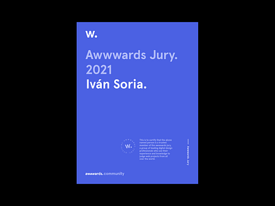 Awwwards Jury 2021