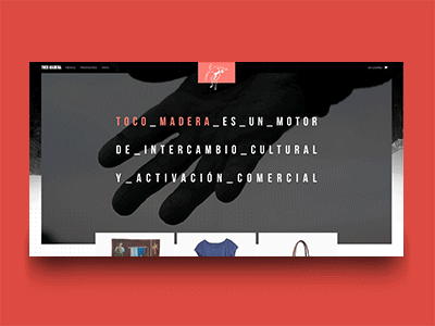 Toco Madera: Title Parallax parallax scroll ui web design website