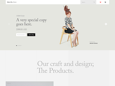 Kob + Co Store Shopify theme shopify store ui web design website