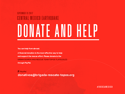 Central Mexico Earthquake - DONATE AND HELP