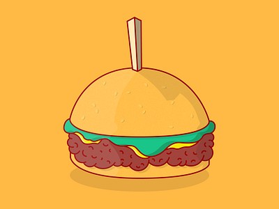 🍔 burger cheeseburger design drawing food food porn graphic design hamburger illustration illustrator vector vector art