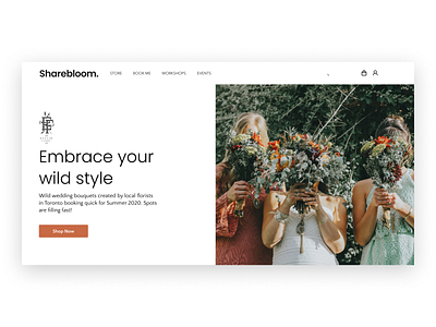 Sharebloom Landing Page Hero Templates