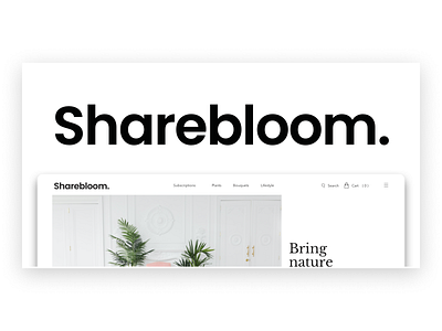 Sharebloom - A CMS for Creatives.
