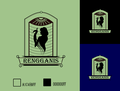 rengganis logo desain logo graphic design logo logo profesional vintage logo vintage logo design