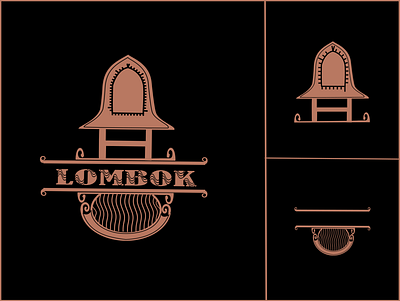 logo lombok branding design graphic design illustration logo logo design logo vintage old logo design ui vintage vintage logo