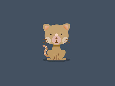 Little cat digital drawing illustrator