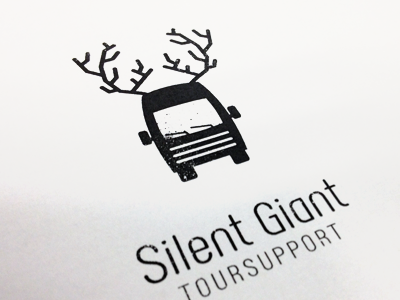 Silent Giant - logo branding logo logo design identity toursupport music silent giant detail