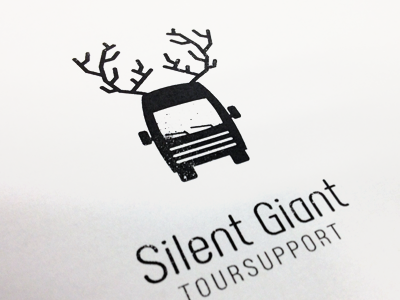 Silent Giant - logo branding detail identity logo logo design music silent giant toursupport