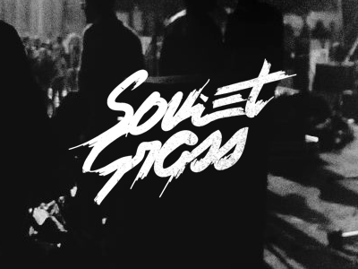 Soviet Grass - logo logo handwriting rock band punk typography lettering type branding band logo identity