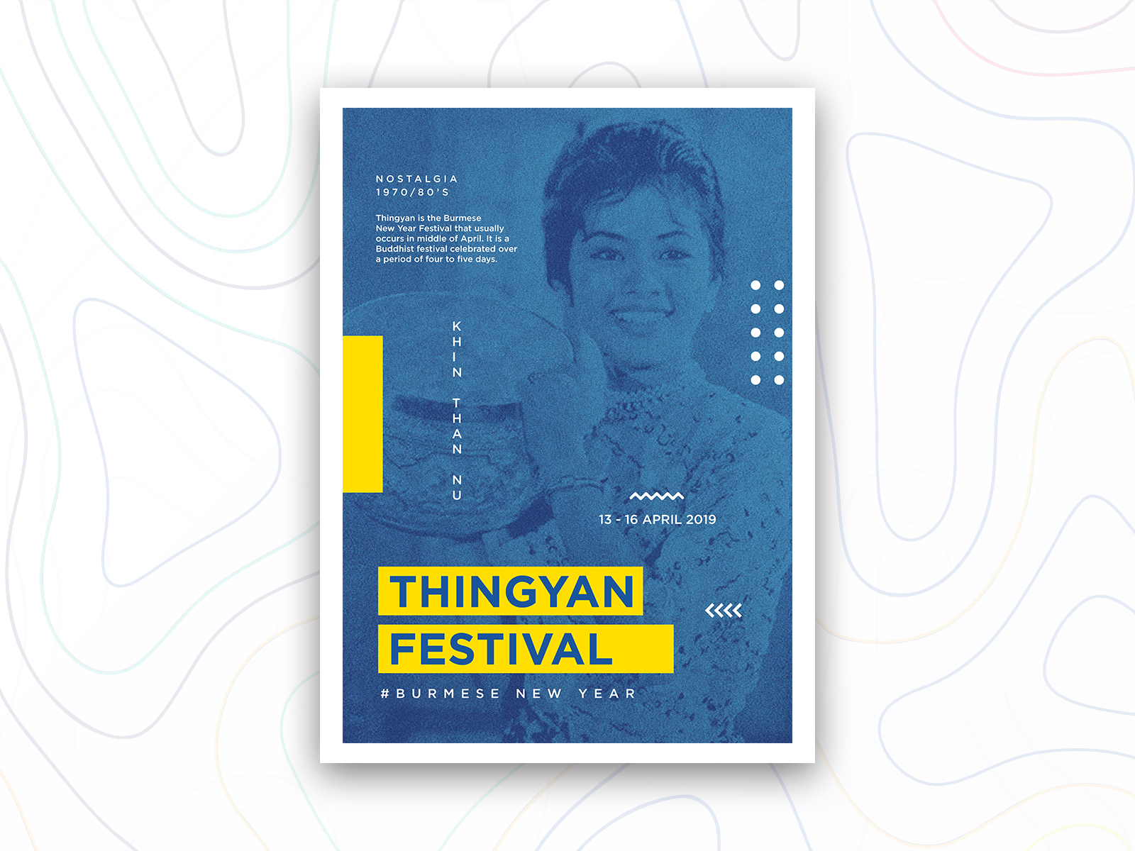 Water Festival Poster (Thingyan) by lin_zayar on Dribbble