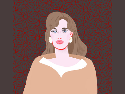 1/30 Female fashion trendy portrait of Angelina Jolie