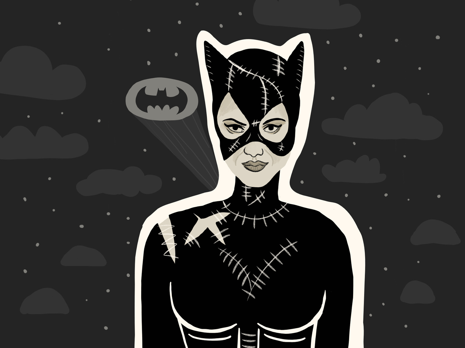 Day 18/30 Catwoman in Batman returns movie by idrawillustrations on