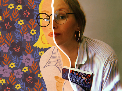 Self-portrait & illustration of pattern designer #toonme