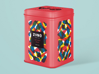 Very Berry Crush Packaging abstract branding cmyk fruit illustration packaging pattern playful tea