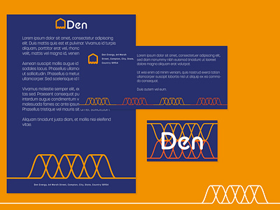 Den Eco-Energy Branding and Print Layout