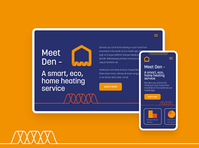 Den Eco-Energy Branding and Web Layouts abstract app branding energy icon logo ui vector website