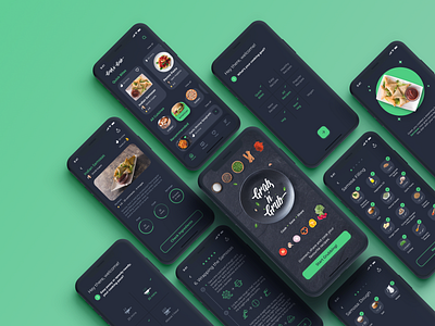 GnG App Shots appdesign casualeatery concept design recipe app uidesign