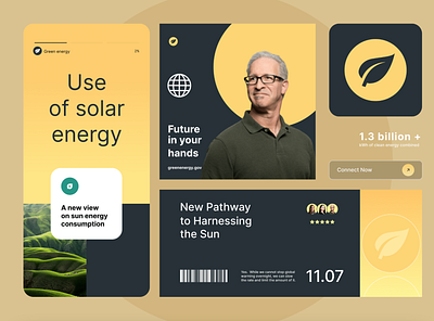 Solar energy app branding design graphic design illustration logo typography ui ux vector