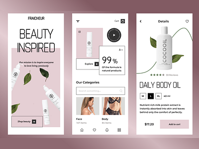 Beauty shop app app branding design graphic design illustration logo typography ui ux vector