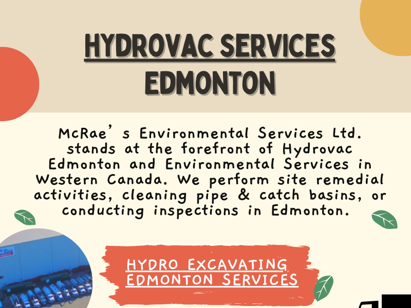 Hydrovac Service Edmonton McRae’s Environmental Services Ltd by