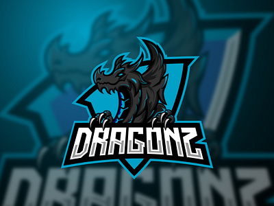 Dragon Mascot Esport Logo branding cartoonlogographics design esport football gaminglogo graphic design illustration logo logodesign