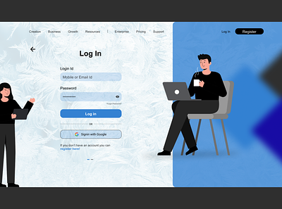 Login page design design landing page landing page ui login page login page design ux web login page