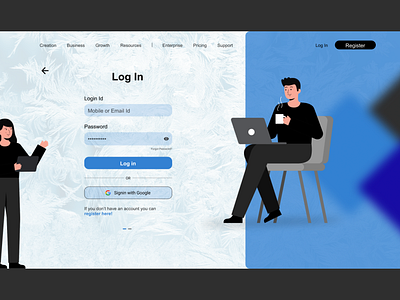 Login page design