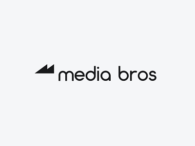 Media Bros Logo Design branding graphic design icon identity logo logotype type typography vector