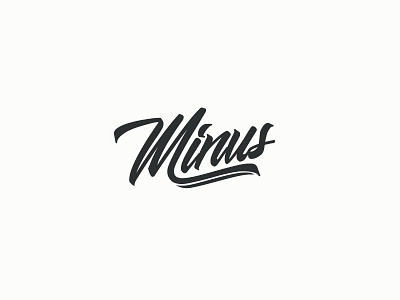 Minus design graphic design letters logo motorsport typography