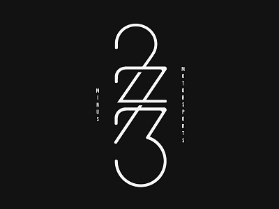 Minus 273 design graphic design icon letters logo motorsport typography