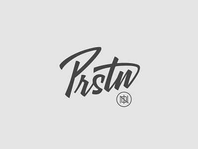 Prstn IND. Logo Design design graphic design letters logo mountainbike typography
