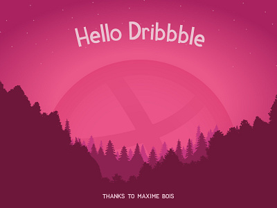 Hello Dribbble ! design hello dribble illustration