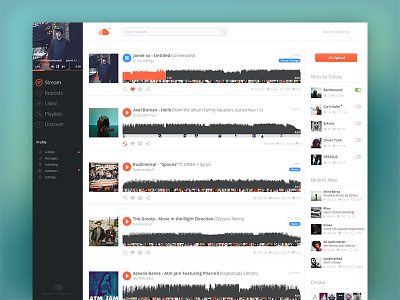 Soundcloud redesign