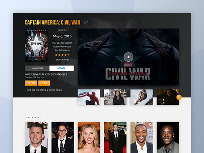 Tbreak Movies app cinema designer movie simple tv ui user interface web