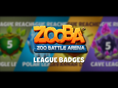 Zooba | League Badges animation mobile gaming motion graphics ui unity