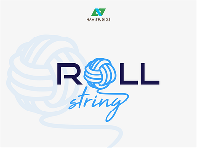 Logo ROLL STRING app branding design graphic design illustration logo podcast ui ux vector