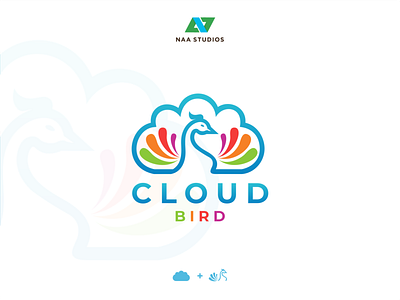 logo CLOUD BIRD app branding design graphic design illustration logo podcast ui ux vector