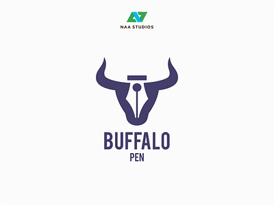 logo BUFFALO PEN app branding design graphic design illustration logo podcast ui ux vector