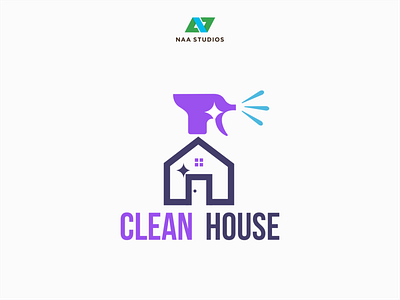 logo CLEAN HOUSE app branding design graphic design illustration logo podcast ui ux vector